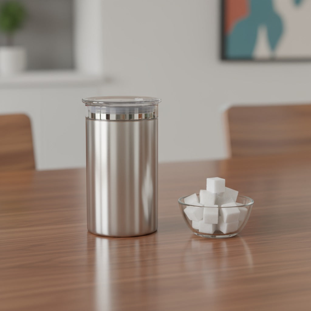 Steel Containers With Transparent Lid (1000 ml)