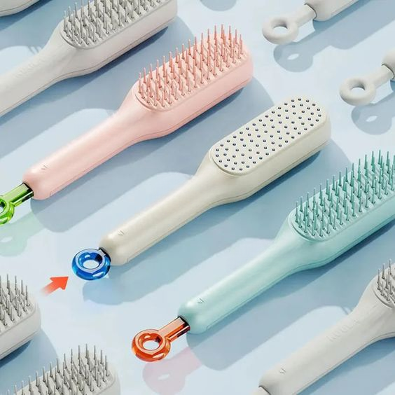 Self Cleaning Hair Brush (Buy1 Get 1 Free) – Hey Shoppers
