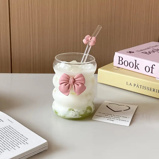 Cute bow glass