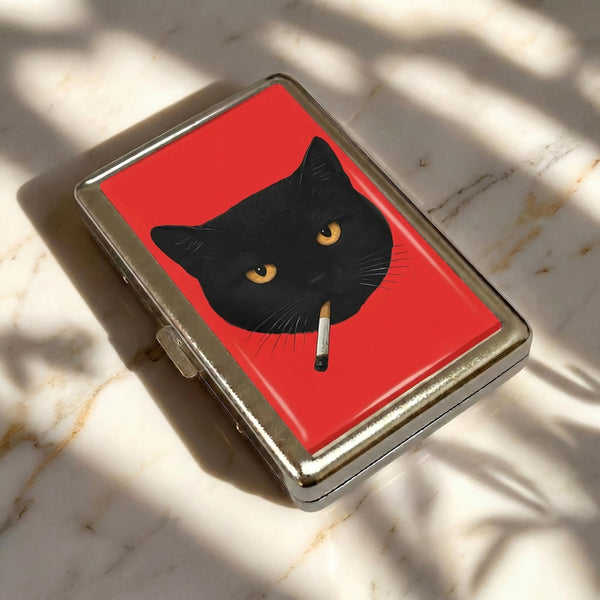 Midnight Cat Card Holder