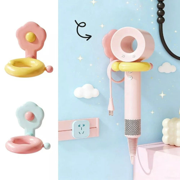 Floral Hair Dryer Holder