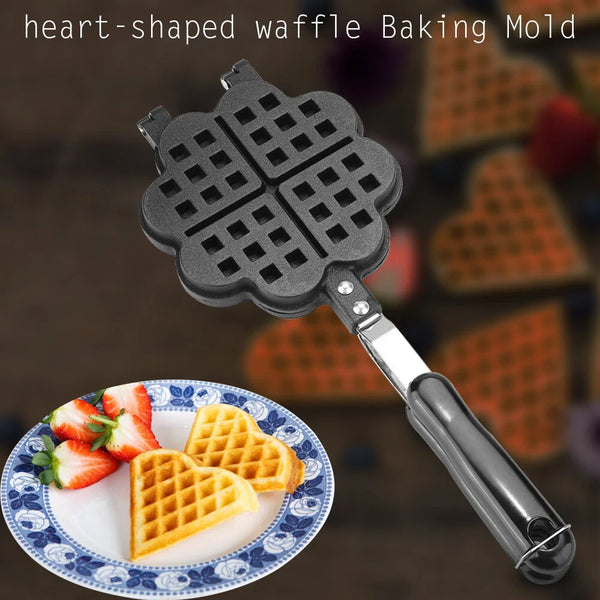 Heart-Shaped Waffle Maker Pan