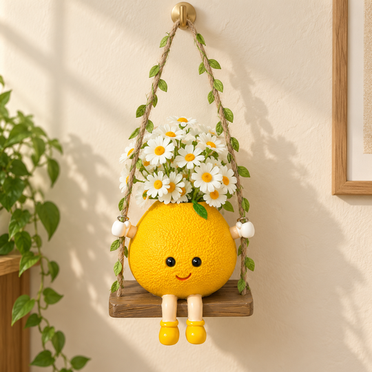 Smiley Swing Flower Pot hero view