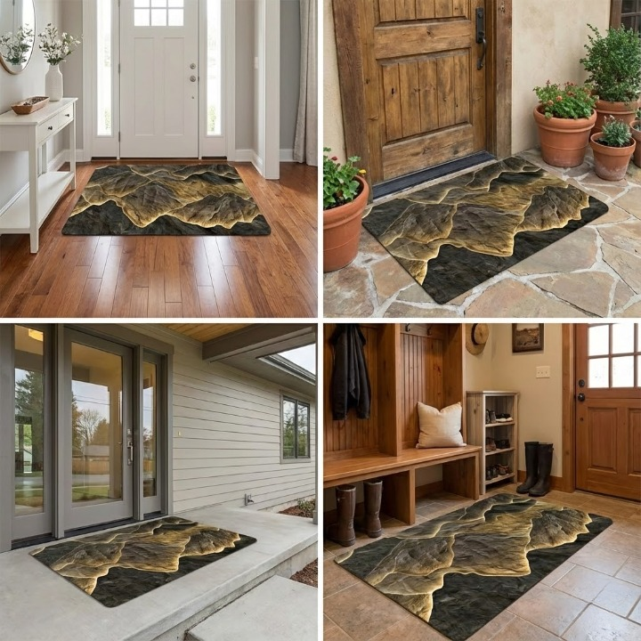 3D Mountain Doormat
