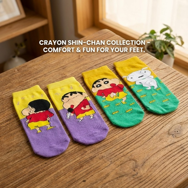 Shinchan Print Socks