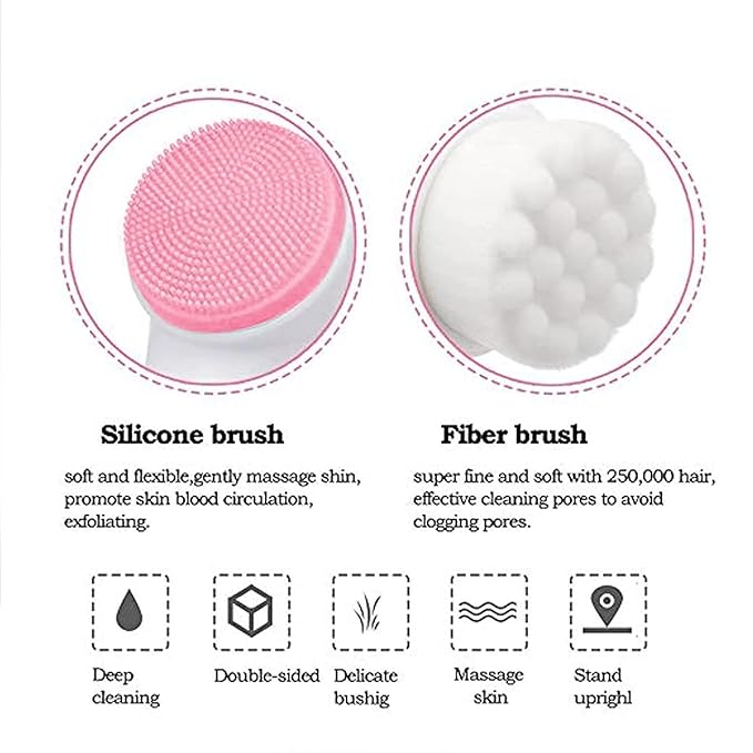 Double Sided Facial Cleaning Brush