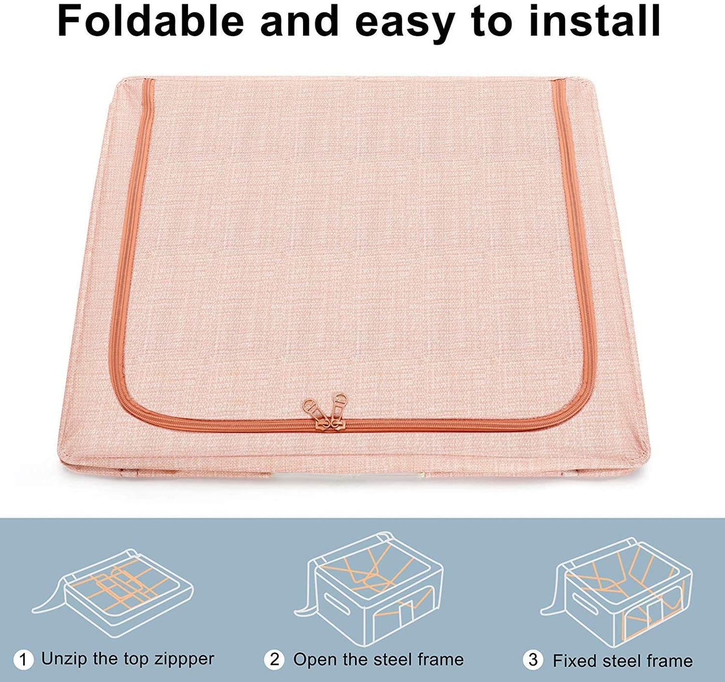 Foldable Clothes Storage Box ( 66 Liter & Multi Design)