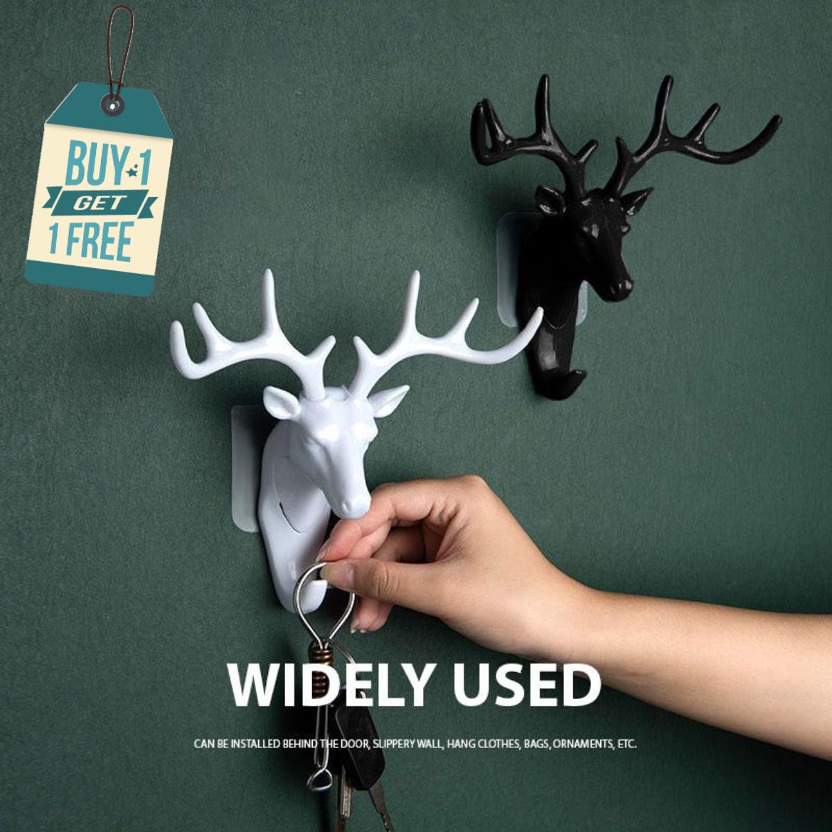 Lucky Deer Hangers ( Pack of 3 )