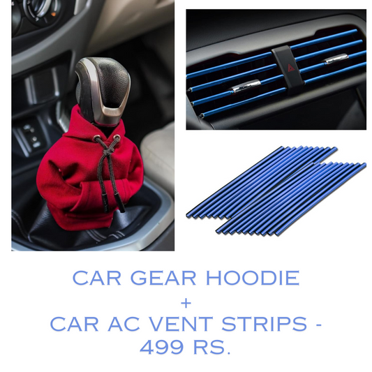Car Gear Hoodie and Ac Vent Strips Combo